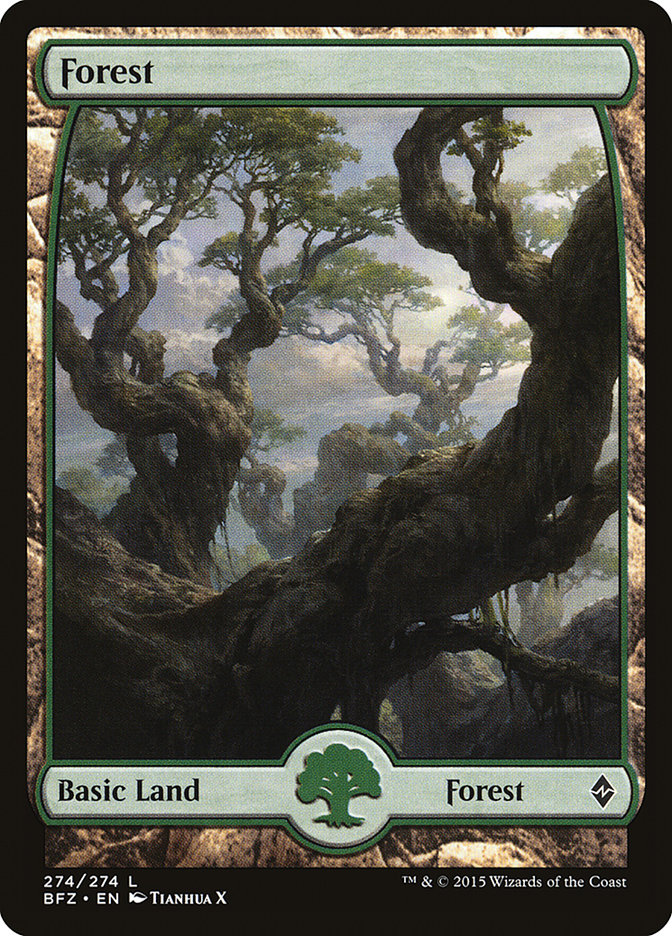 Forest (274) [Battle for Zendikar] | Nerdhalla Games