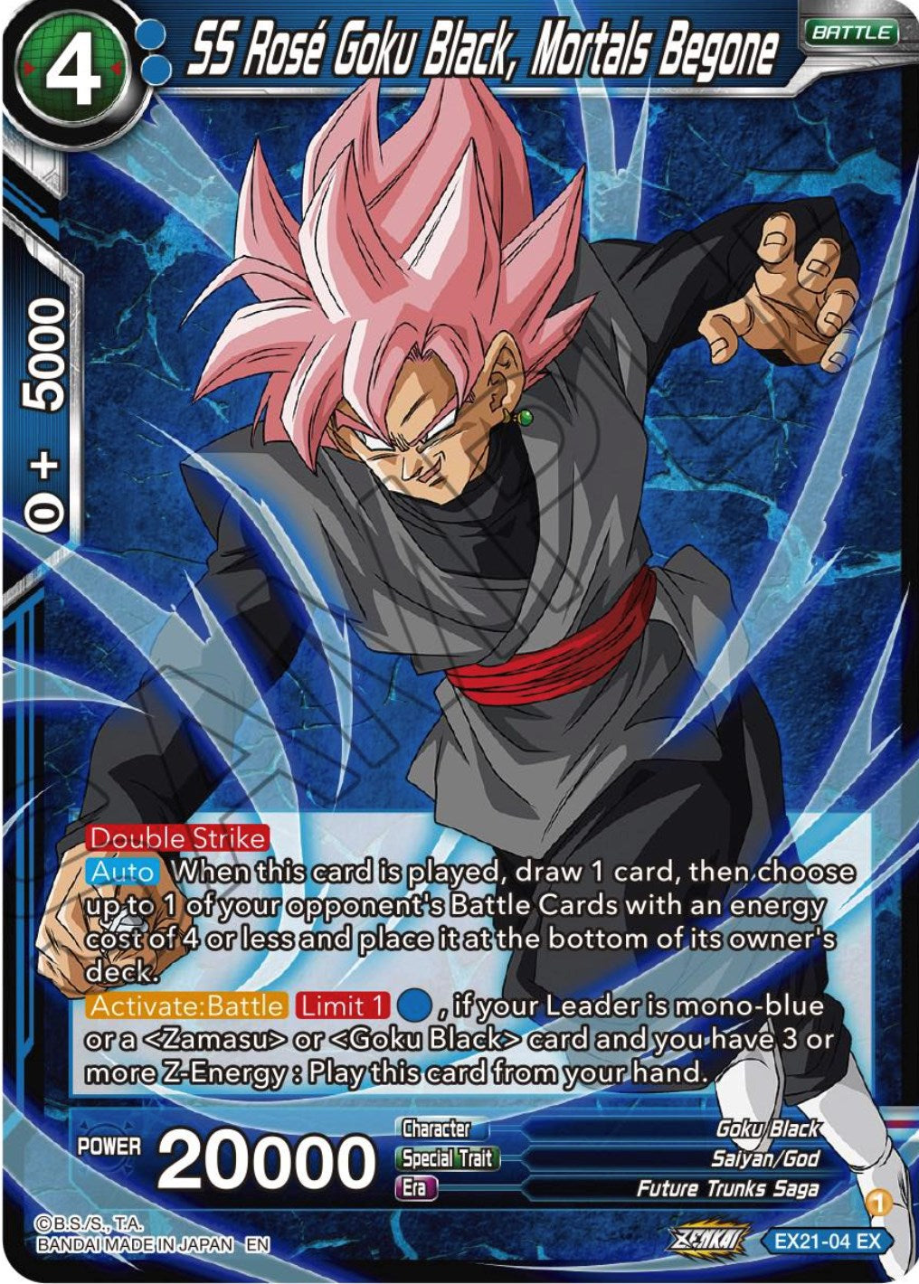 SS Rose Goku Black, Mortals Begone (EX21-04) [5th Anniversary Set] | Nerdhalla Games