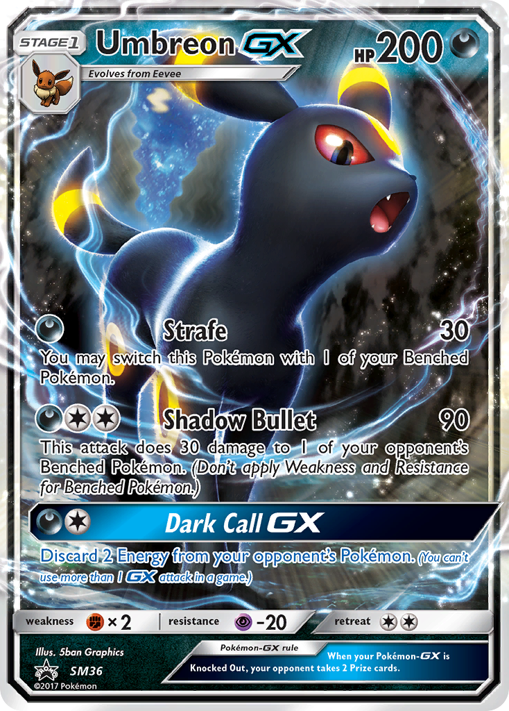 Umbreon GX (SM36) [Sun & Moon: Black Star Promos] | Nerdhalla Games