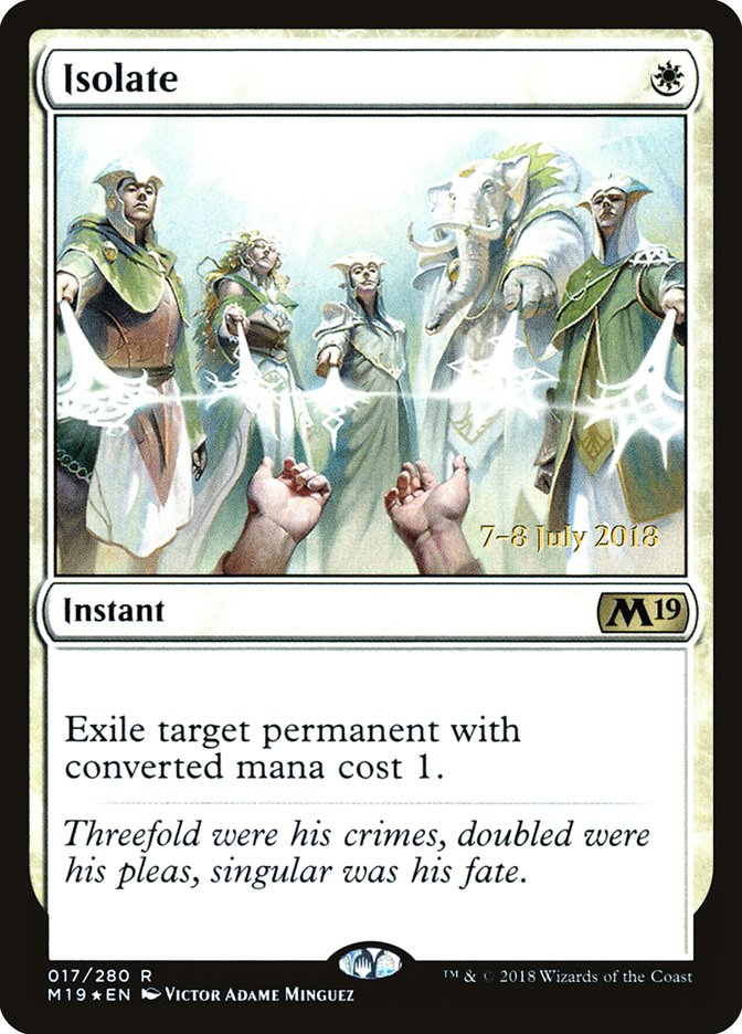 Isolate  [Core Set 2019 Prerelease Promos] | Nerdhalla Games