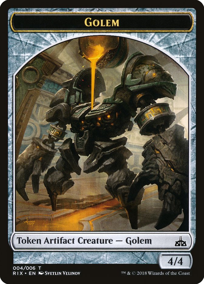 Golem [Rivals of Ixalan Tokens] | Nerdhalla Games