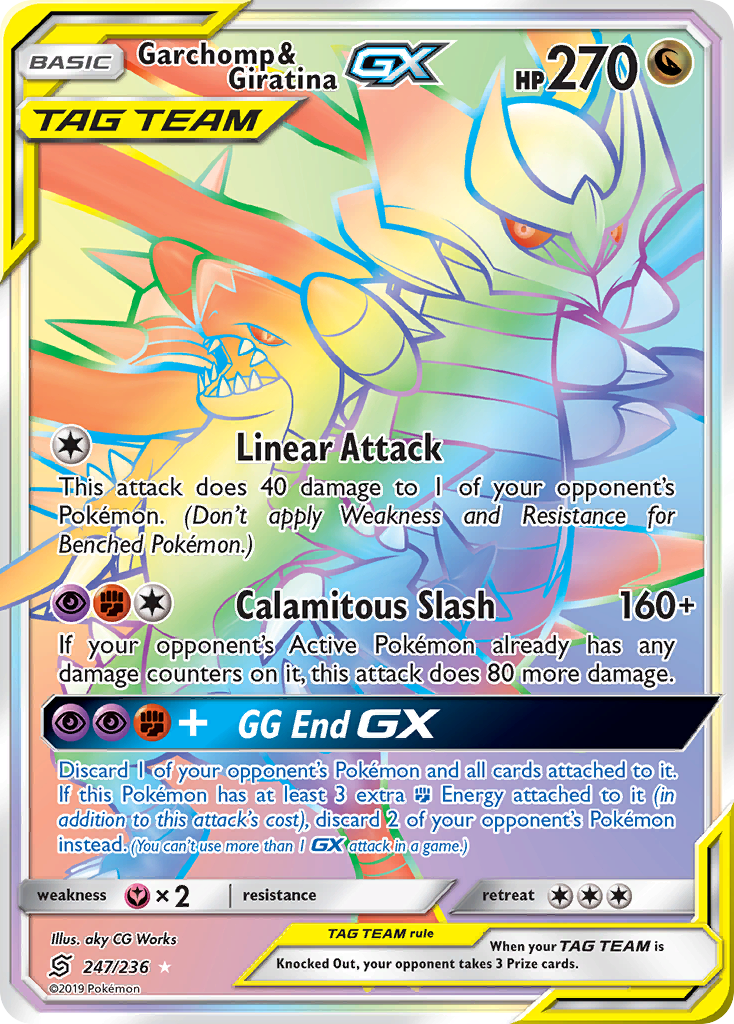 Garchomp & Giratina GX (247/236) [Sun & Moon: Unified Minds] | Nerdhalla Games