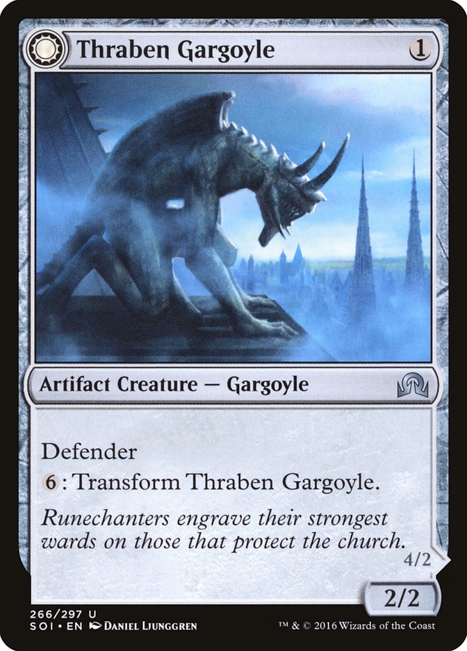 Thraben Gargoyle // Stonewing Antagonizer [Shadows over Innistrad] | Nerdhalla Games