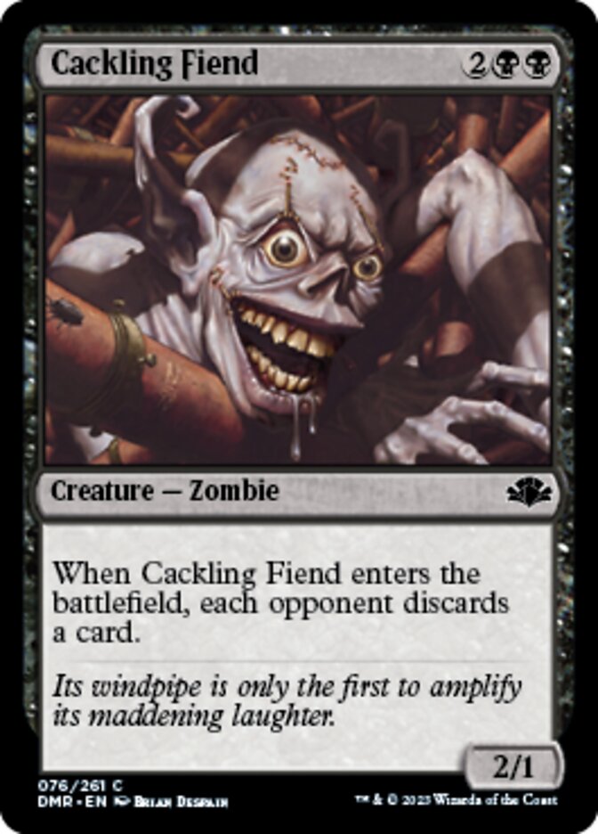 Cackling Fiend [Dominaria Remastered] | Nerdhalla Games