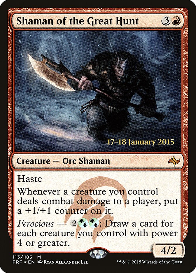 Shaman of the Great Hunt  [Fate Reforged Prerelease Promos] | Nerdhalla Games