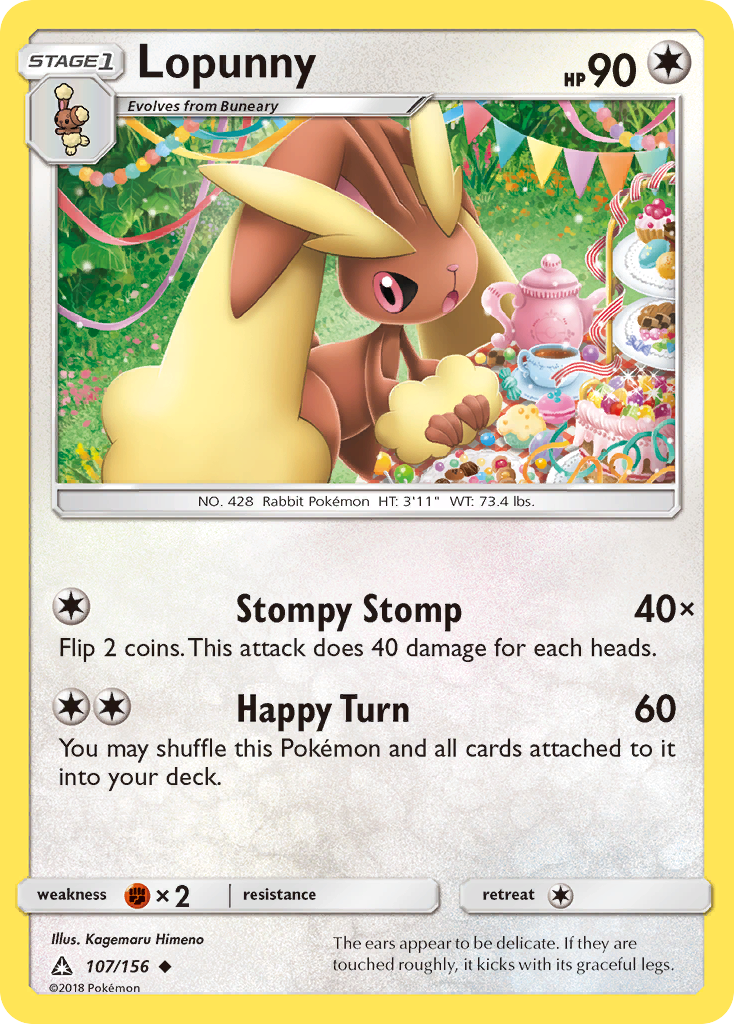 Lopunny (107/156) [Sun & Moon: Ultra Prism] | Nerdhalla Games