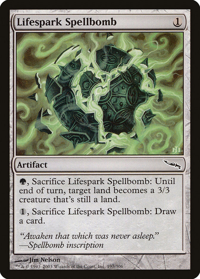 Lifespark Spellbomb [Mirrodin] | Nerdhalla Games