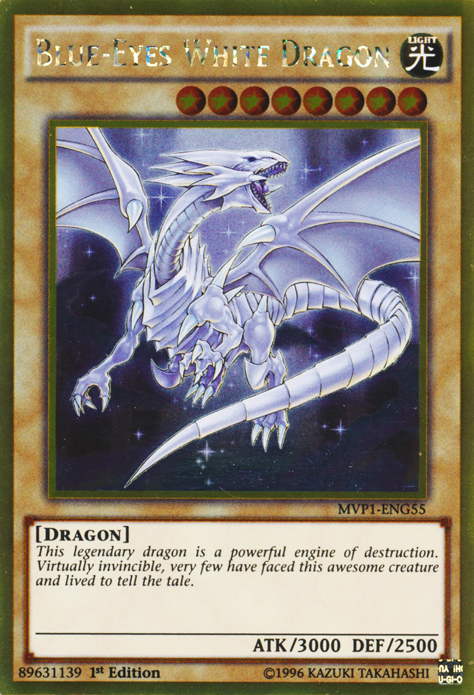 Blue-Eyes White Dragon [MVP1-ENG55] Gold Rare | Nerdhalla Games