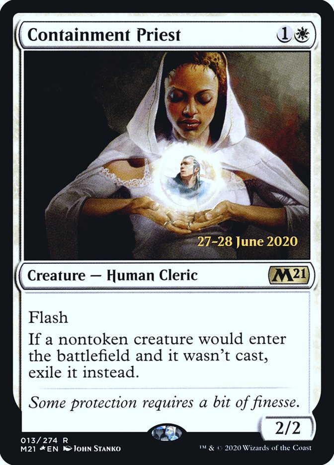 Containment Priest  [Core Set 2021 Prerelease Promos] | Nerdhalla Games