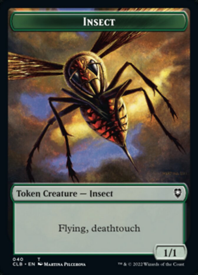 Spider // Insect Double-sided Token [Commander Legends: Battle for Baldur's Gate Tokens] | Nerdhalla Games