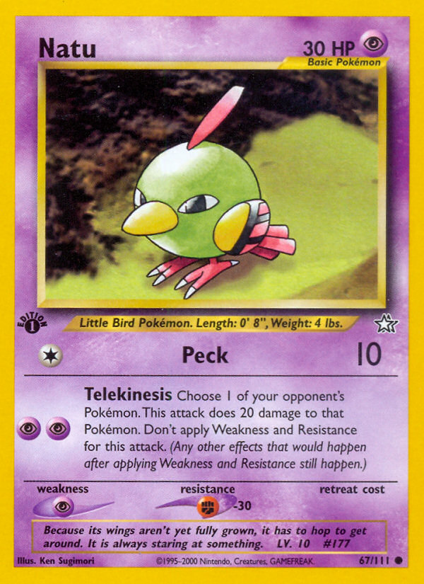 Natu (67/111) [Neo Genesis 1st Edition] | Nerdhalla Games