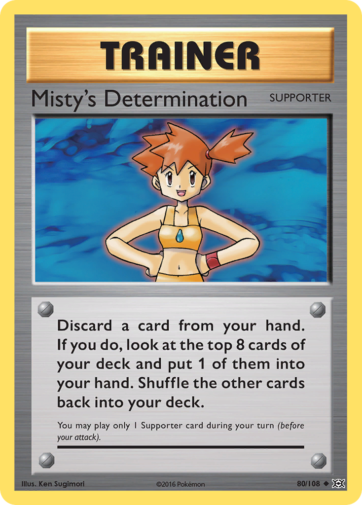 Misty's Determination (80/108) [XY: Evolutions] | Nerdhalla Games