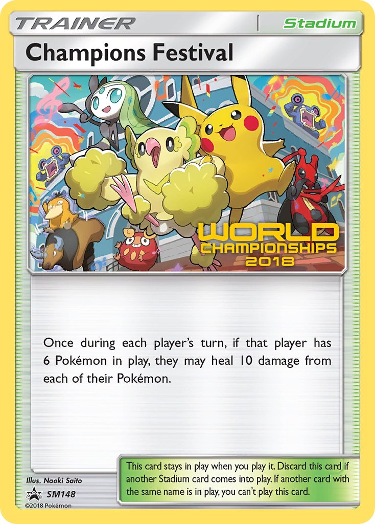 Champions Festival (SM148) (2018 Top Semi Finalist) [Sun & Moon: Black Star Promos] | Nerdhalla Games