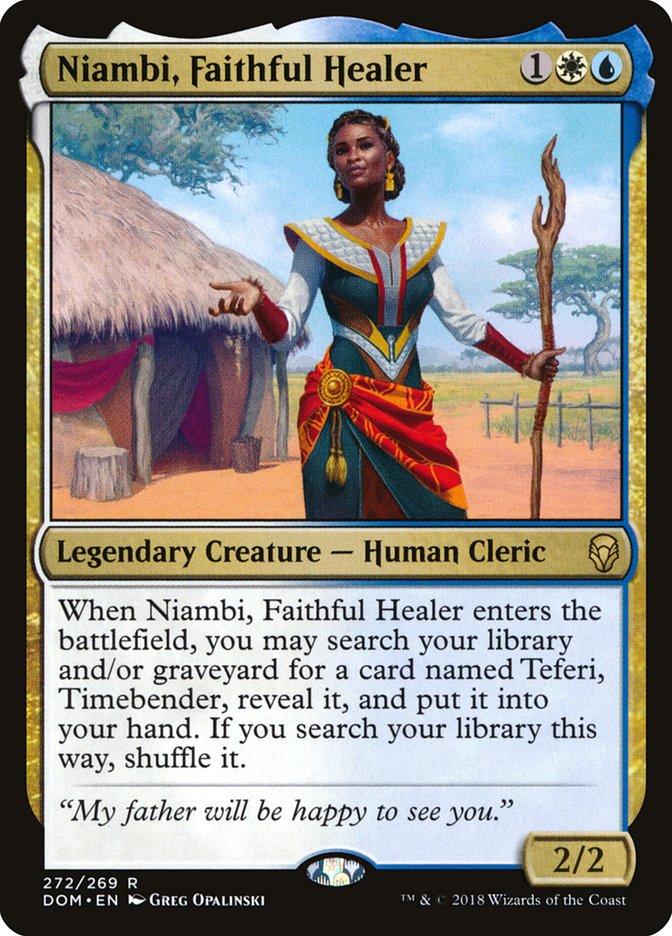 Niambi, Faithful Healer [Dominaria] | Nerdhalla Games