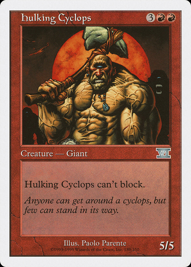 Hulking Cyclops [Classic Sixth Edition] | Nerdhalla Games