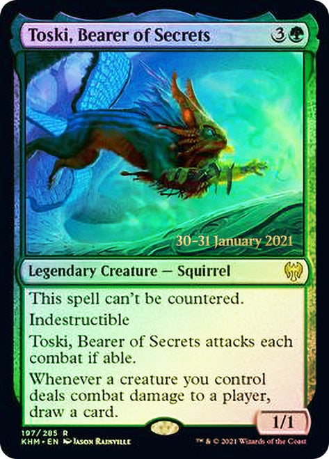 Toski, Bearer of Secrets  [Kaldheim Prerelease Promos] | Nerdhalla Games