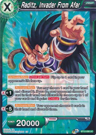 Raditz, Invader From Afar [BT12-058] | Nerdhalla Games