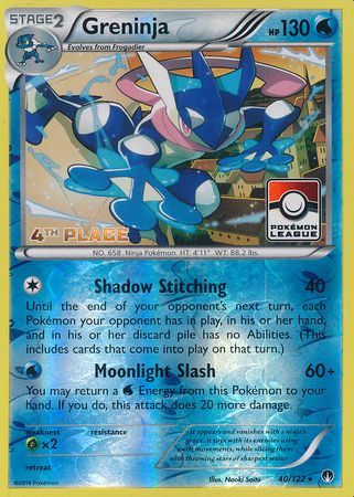 Greninja (40/122) (League Promo 4th Place) [XY: BREAKpoint] | Nerdhalla Games