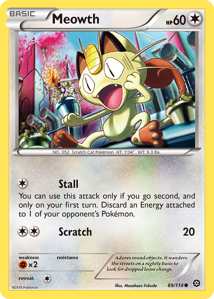 Meowth (88/114) [XY: Steam Siege] | Nerdhalla Games