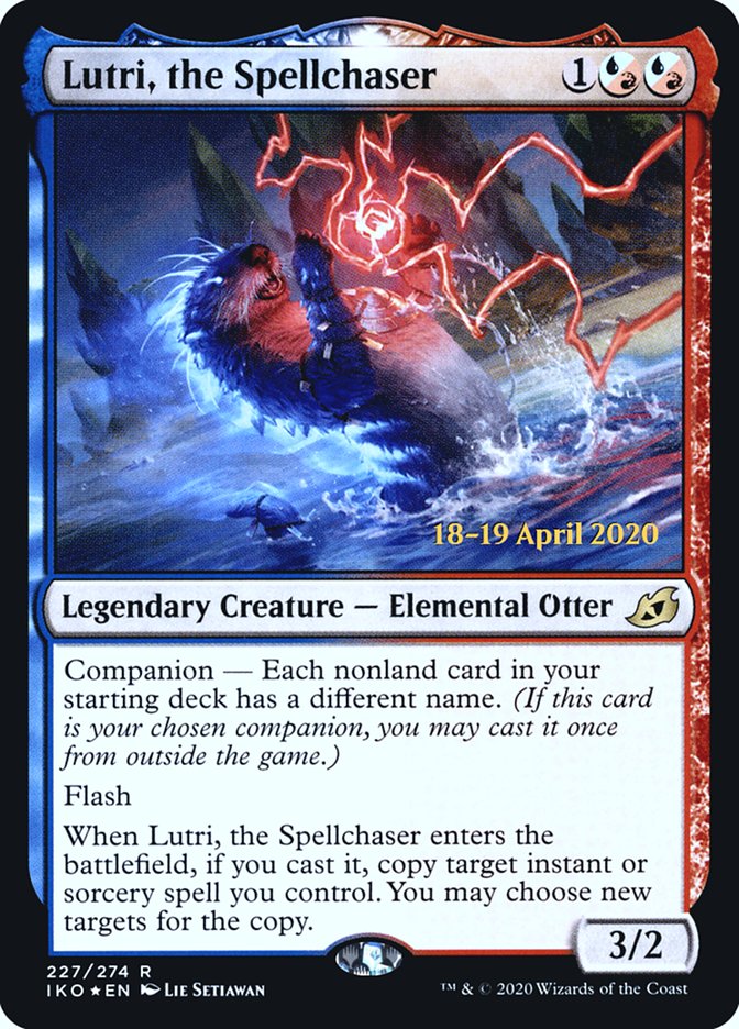 Lutri, the Spellchaser  [Ikoria: Lair of Behemoths Prerelease Promos] | Nerdhalla Games