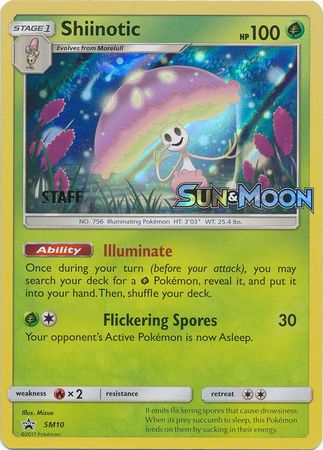 Shiinotic (SM10) (Staff Prerelease Promo) [Sun & Moon: Black Star Promos] | Nerdhalla Games