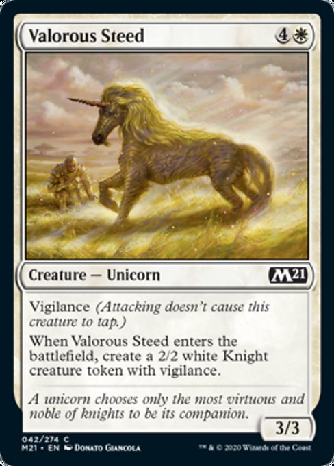 Valorous Steed [Core Set 2021] | Nerdhalla Games