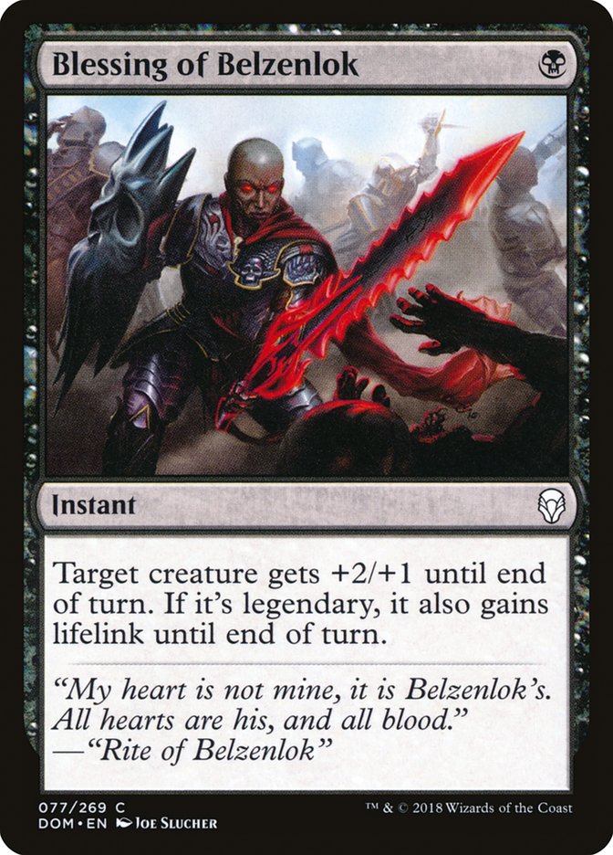 Blessing of Belzenlok [Dominaria] | Nerdhalla Games