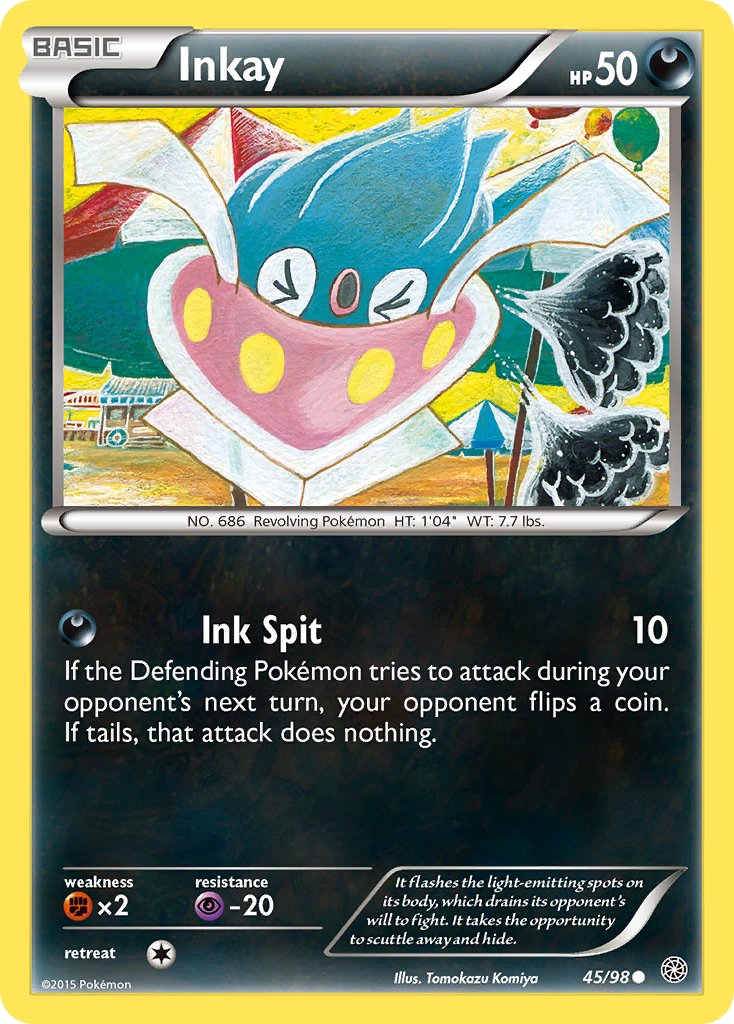 Inkay (45/98) [XY: Ancient Origins] | Nerdhalla Games