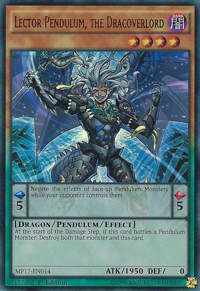 Lector Pendulum, the Dracoverlord [MP17-EN014] Ultra Rare | Nerdhalla Games