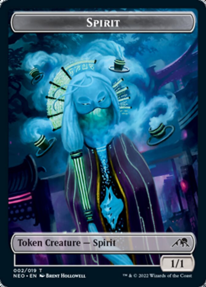 Spirit Token (002) [Kamigawa: Neon Dynasty Tokens] | Nerdhalla Games