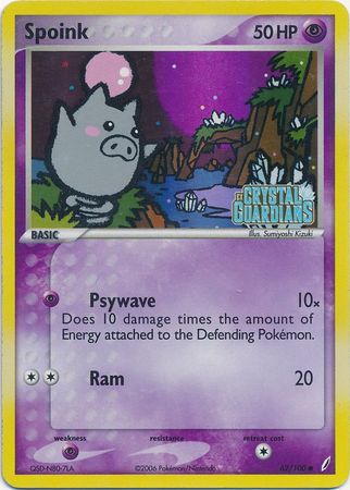 Spoink (62/100) (Stamped) [EX: Crystal Guardians] | Nerdhalla Games