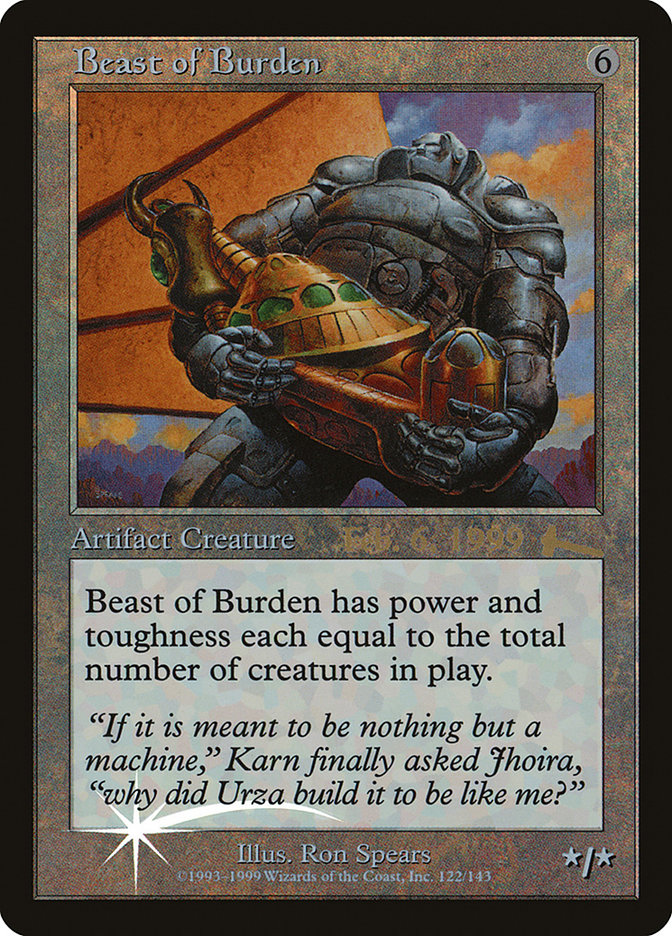 Beast of Burden [Urza's Legacy Promos] | Nerdhalla Games