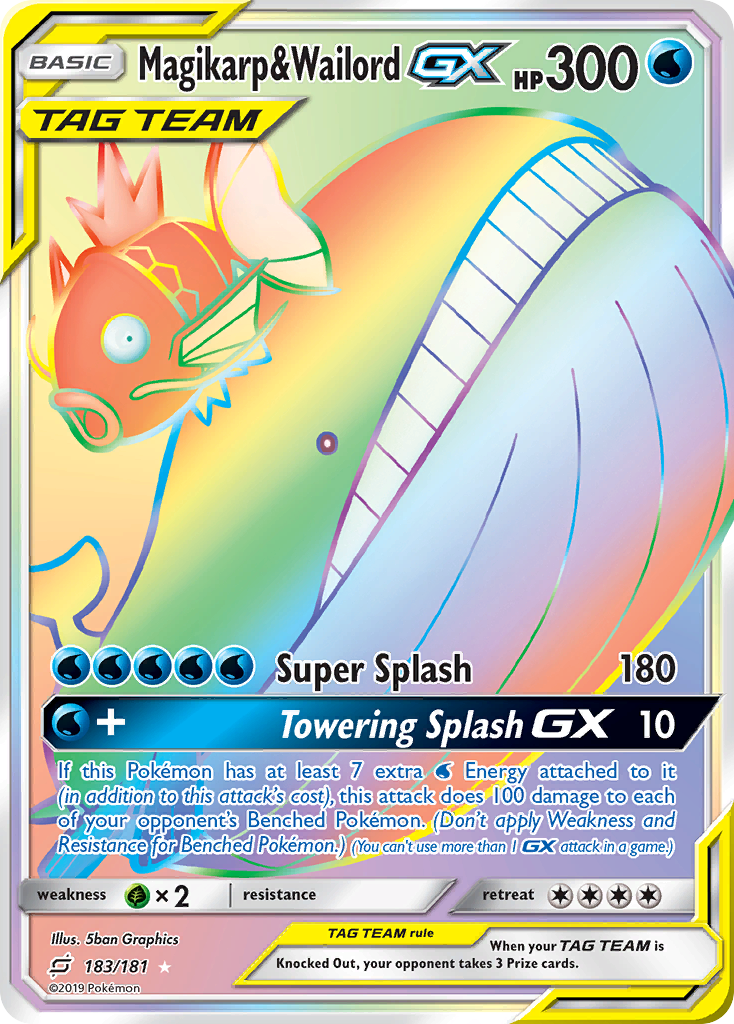 Magikarp & Wailord GX (183/181) [Sun & Moon: Team Up] | Nerdhalla Games