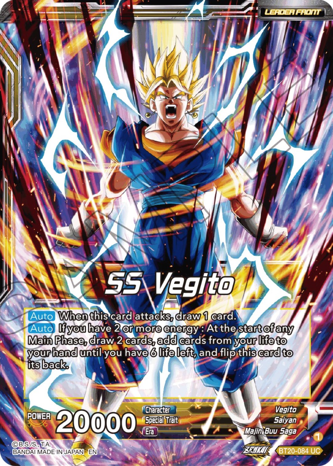 SS Vegito // Son Goku & Vegeta, Path to Victory (BT20-084) [Power Absorbed Prerelease Promos] | Nerdhalla Games