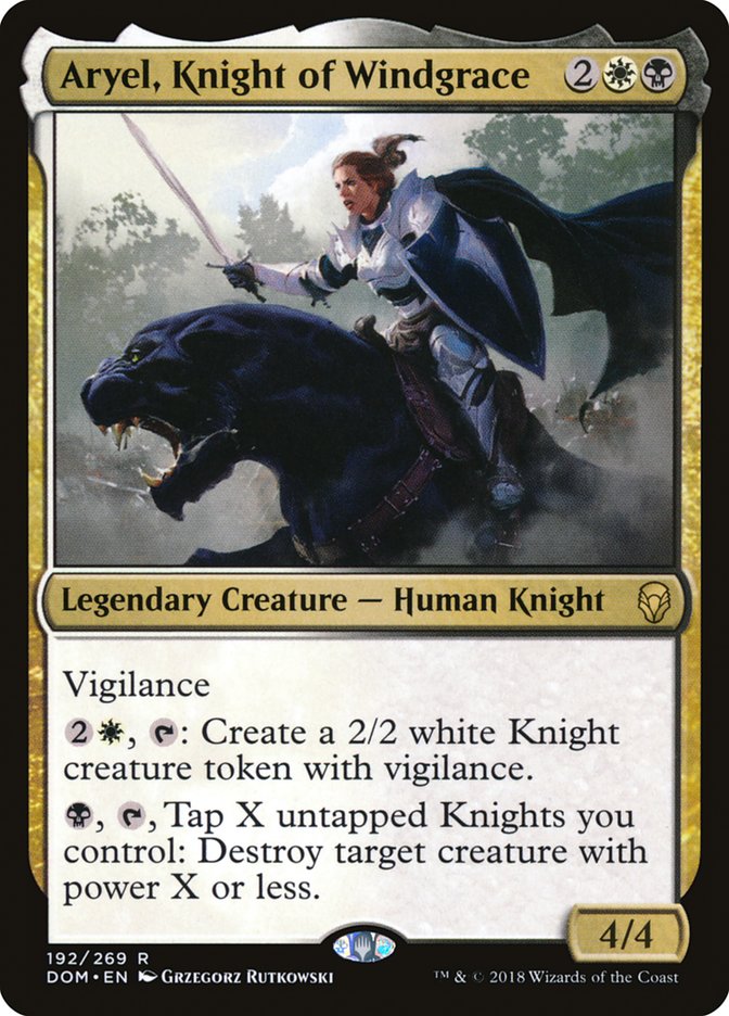 Aryel, Knight of Windgrace [Dominaria] | Nerdhalla Games