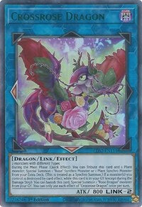 Crossrose Dragon (Green) [LDS2-EN114] Ultra Rare | Nerdhalla Games