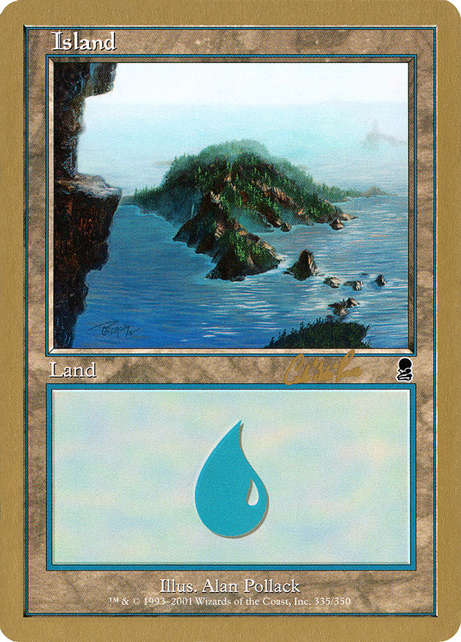 Island (cr335) (Carlos Romao) [World Championship Decks 2002] | Nerdhalla Games