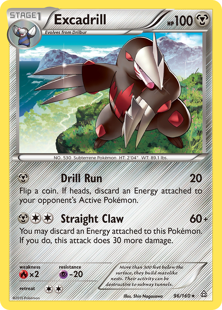 Excadrill (96/160) [XY: Primal Clash] | Nerdhalla Games