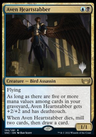 Aven Heartstabber (Promo Pack) [Streets of New Capenna Promos] | Nerdhalla Games