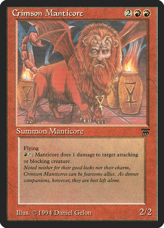 Crimson Manticore [Legends] | Nerdhalla Games