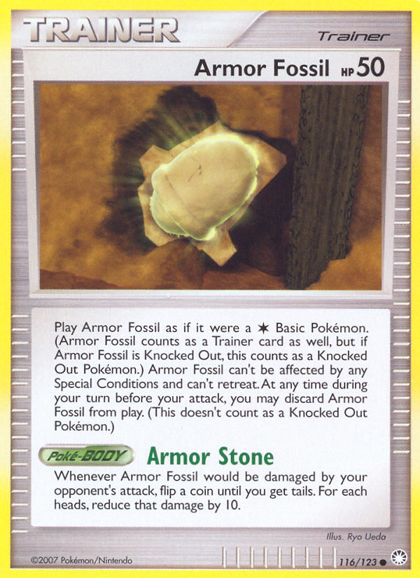 Armor Fossil (116/123) [Diamond & Pearl: Mysterious Treasures] | Nerdhalla Games