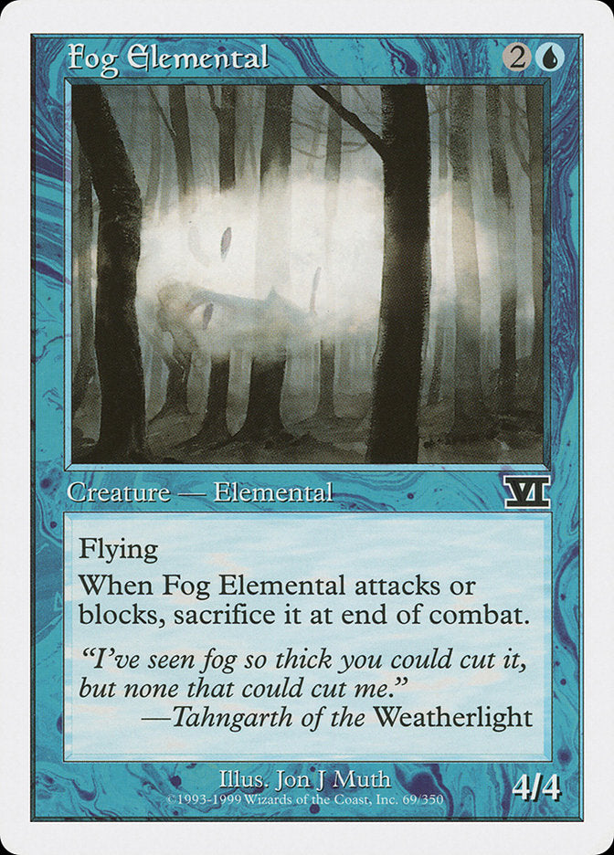 Fog Elemental [Classic Sixth Edition] | Nerdhalla Games