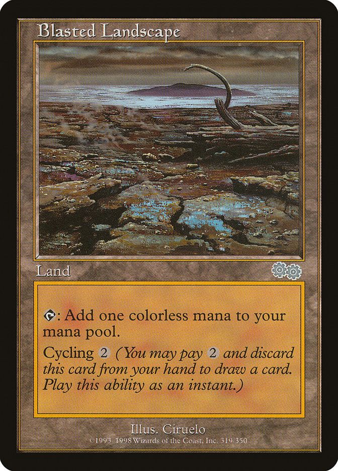 Blasted Landscape [Urza's Saga] | Nerdhalla Games