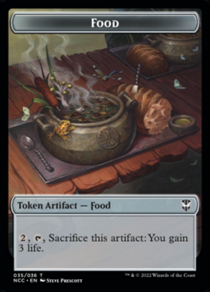 Food // Citizen Double-sided Token [Streets of New Capenna Commander Tokens] | Nerdhalla Games