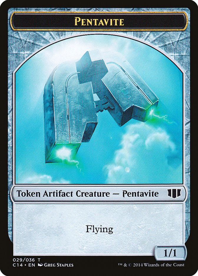 Myr // Pentavite Double-sided Token [Commander 2014 Tokens] | Nerdhalla Games