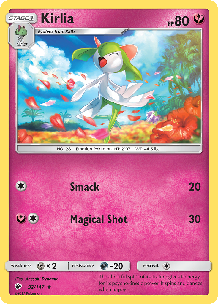 Kirlia (92/147) [Sun & Moon: Burning Shadows] | Nerdhalla Games