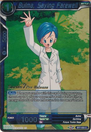 Bulma, Saying Farewell [BT7-033_PR] | Nerdhalla Games