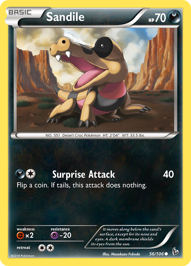 Sandile (56/106) [XY: Flashfire] | Nerdhalla Games