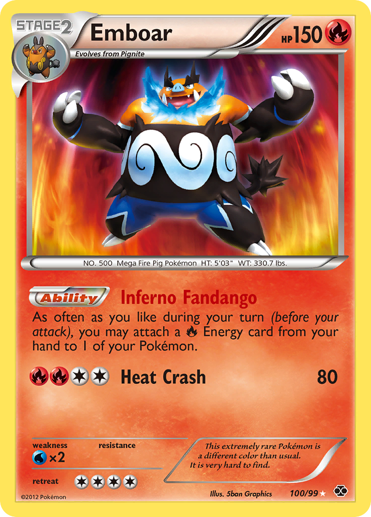 Emboar (100/99) [Black & White: Next Destinies] | Nerdhalla Games