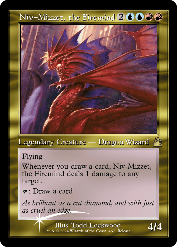 Niv-Mizzet, the Firemind (Retro Frame) [Ravnica Remastered] | Nerdhalla Games